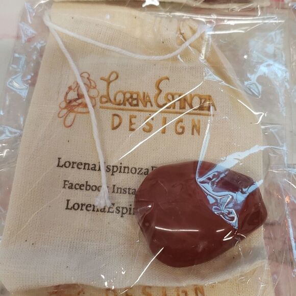 Red Jasper Tumble stone sealed in package not touched - Picture 2 of 7